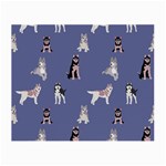 Husky Dogs With Sparkles Small Glasses Cloth