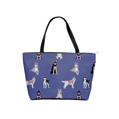 Husky Dogs With Sparkles Classic Shoulder Handbag from ArtsNow.com Front