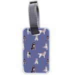 Husky Dogs With Sparkles Luggage Tag (two sides)