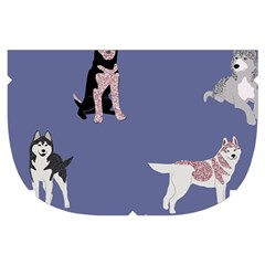 Husky Dogs With Sparkles Make Up Case (Small) from ArtsNow.com Side Right