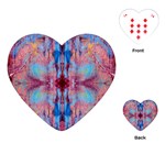 Burgundy Repeats Playing Cards Single Design (Heart)