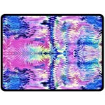 Waves Repeats V Fleece Blanket (Large) 