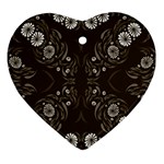 Folk flowers print Floral pattern Ethnic art Ornament (Heart)