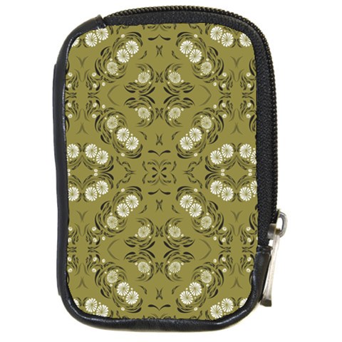 Folk flowers print Floral pattern Ethnic art Compact Camera Leather Case from ArtsNow.com Front