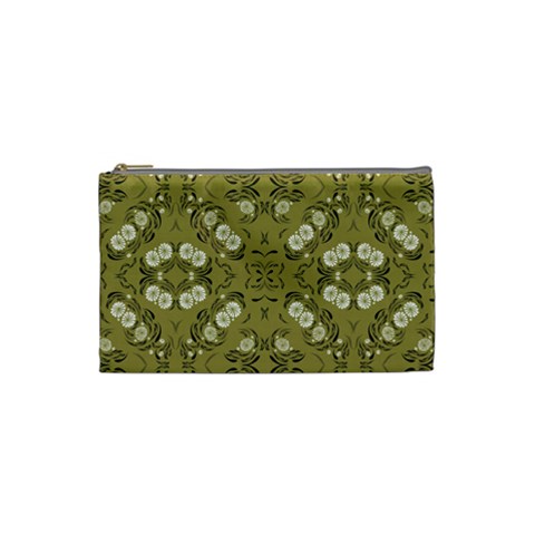 Folk flowers print Floral pattern Ethnic art Cosmetic Bag (Small) from ArtsNow.com Front