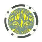 Folk flowers print Floral pattern Ethnic art Poker Chip Card Guard