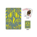 Folk flowers print Floral pattern Ethnic art Playing Cards Single Design (Mini)