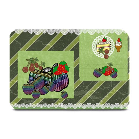 Fruit Platter Place Mat from ArtsNow.com 18 x12  Plate Mat
