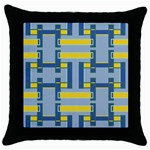 Abstract pattern geometric backgrounds   Throw Pillow Case (Black)