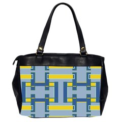 Abstract pattern geometric backgrounds   Oversize Office Handbag (2 Sides) from ArtsNow.com Back