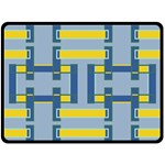Abstract pattern geometric backgrounds   Double Sided Fleece Blanket (Large) 
