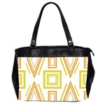 Abstract pattern geometric backgrounds   Oversize Office Handbag (2 Sides)
