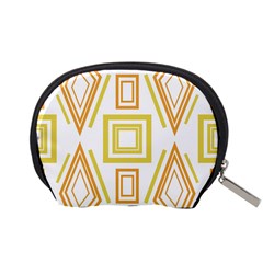 Abstract pattern geometric backgrounds   Accessory Pouch (Small) from ArtsNow.com Back