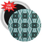 Abstract geometric design   geometric fantasy   3  Magnets (100 pack)