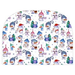 Cute Snowmen Celebrate New Year Make Up Case (Medium) from ArtsNow.com Back