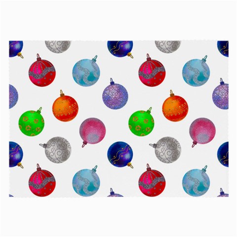 Christmas Balls Large Glasses Cloth (2 Sides) from ArtsNow.com Front