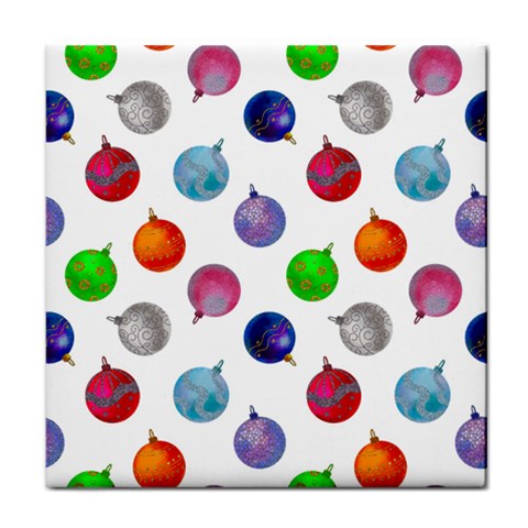 Christmas Balls Face Towel from ArtsNow.com Front