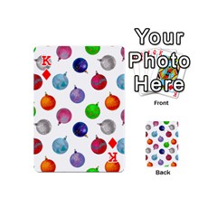 King Christmas Balls Playing Cards 54 Designs (Mini) from ArtsNow.com Front - DiamondK