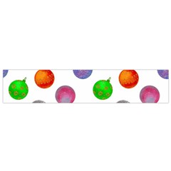 Christmas Balls Small Flano Scarf from ArtsNow.com Front