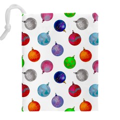 Christmas Balls Drawstring Pouch (5XL) from ArtsNow.com Back