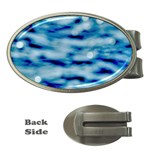 Blue Waves Abstract Series No5 Money Clips (Oval) 