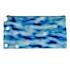 Blue Waves Abstract Series No5 Pencil Case from ArtsNow.com Front