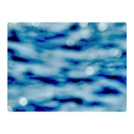 Blue Waves Abstract Series No5 Double Sided Flano Blanket (Mini) 