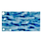 Blue Waves Abstract Series No5 Satin Shawl