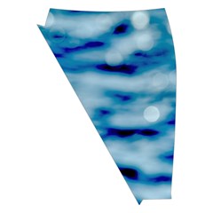 Blue Waves Abstract Series No5 Midi Wrap Pencil Skirt from ArtsNow.com Front Left