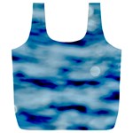 Blue Waves Abstract Series No5 Full Print Recycle Bag (XXL)