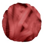 Red Flames Abstract No2 Large 18  Premium Round Cushions