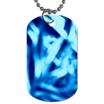 Blue Abstract 2 Dog Tag (One Side)