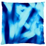 Blue Abstract 2 Large Cushion Case (One Side)