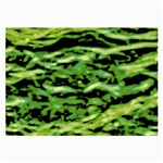 Green  Waves Abstract Series No11 Large Glasses Cloth (2 Sides)