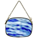 Blue Waves Abstract Series No10 Chain Purse (One Side)