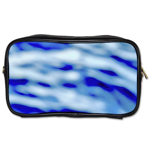 Blue Waves Abstract Series No10 Toiletries Bag (One Side) from ArtsNow.com Front