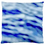 Blue Waves Abstract Series No10 Standard Flano Cushion Case (Two Sides)