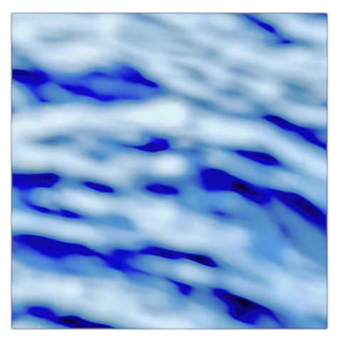 Blue Waves Abstract Series No10 Large Satin Scarf (Square) from ArtsNow.com Front