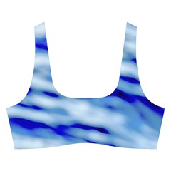 Blue Waves Abstract Series No10 Cross Back Hipster Bikini Set from ArtsNow.com Front