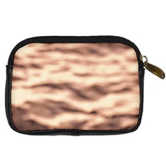 Pink  Waves Abstract Series No6 Digital Camera Leather Case from ArtsNow.com Back