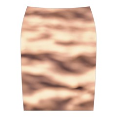 Pink  Waves Abstract Series No6 Midi Wrap Pencil Skirt from ArtsNow.com Back