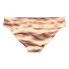 Pink  Waves Abstract Series No6 Cross Back Hipster Bikini Set from ArtsNow.com Back Under
