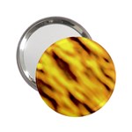 Yellow  Waves Abstract Series No8 2.25  Handbag Mirrors