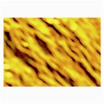 Yellow  Waves Abstract Series No8 Large Glasses Cloth (2 Sides)