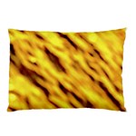 Yellow  Waves Abstract Series No8 Pillow Case