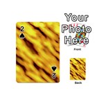 Yellow  Waves Abstract Series No8 Playing Cards 54 Designs (Mini)