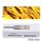 Yellow  Waves Abstract Series No8 Memory Card Reader (Stick)