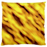 Yellow  Waves Abstract Series No8 Standard Flano Cushion Case (Two Sides)