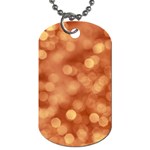 Light Reflections Abstract No7 Peach Dog Tag (One Side)