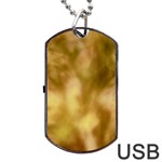 Orange Papyrus Abstract Dog Tag USB Flash (One Side)